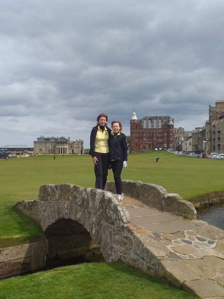 Mags & Mary on the Bridge in St Andrews